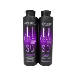 Kit Shampoo e Condicionador Hidrabell  Liso Leve Solto 800ml