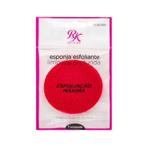 Esponja Esfoliante RK by Kiss Limpeza Facial Vermelha