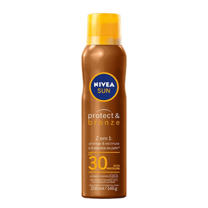 Protetor Solar Nivea Sun Protect e Bronze Spray FPS30 200ml