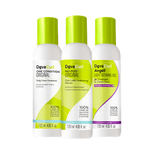 Kit Deva Curl Shampoo+Condicionador+Gel Finalizador 120ml