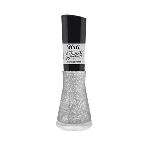 Esmalte Nati Glitter Chuva de Prata