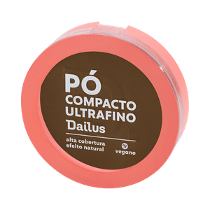 Pó Compacto Dailus Vegano Ultrafino D10 Escuro