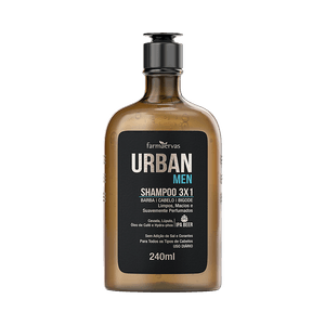 Shampoo Farmaervas Urban Men 3x1 240ml