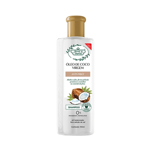 Shampoo Flores & Vegetais Óleo De Coco Virgem Anti-frizz 310ml