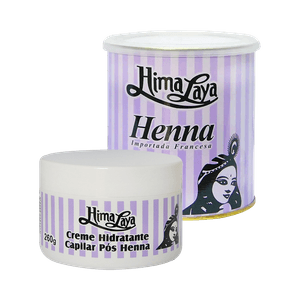 Kit Himalaya Henna Pó Dourada 250g + Creme Hidratante Capilar Pós Henna 260g