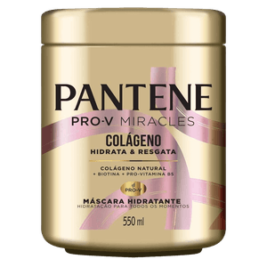 Máscara Hidratante Pantene Colágeno Hidrata e Resgata 550ml