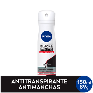 Antitranspirante NIVEA Aero B&W Maxima Proteção Fem 150ml