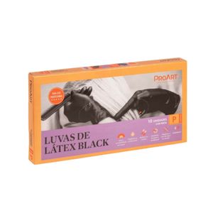 Luvas ProArt Black De Latex  10 Unidades P