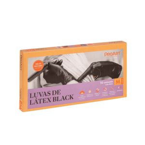 Luvas ProArt Black De Latex 10 Unidades M