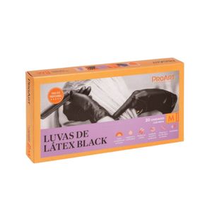 Luvas ProArt Black De Latex 20 Unidades M