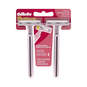 Aparelho Gillette Prestobarba Regular com 2 unidades