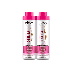 Kit Eico Shampoo + Condicionador Deslisa Fios 800ml