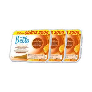 Kit Depil Bella Ceras Depilatórias Própolis e Mel (3 Produtos) 800g