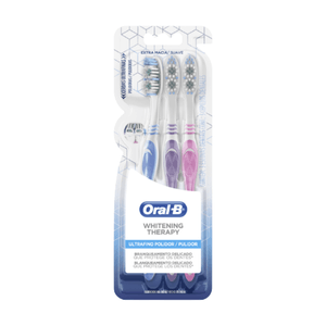 Escova Dental Oral-B Whitening Therapy com 3 Unidades