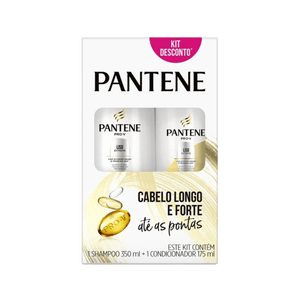 Kit Pantene Shampoo 350ml + Condicionador 175ml Liso Extremo