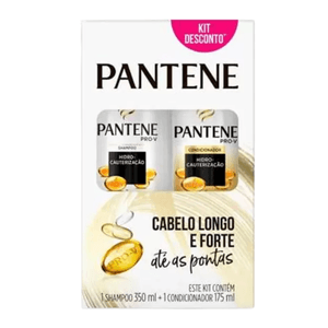 Kit Pantene Shampoo 350ml + Condicionador 175ml Cauterização