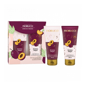 Kit Sabonete Líquido + Loção Hidratante 200ml Fiorucci Ameixa Negra