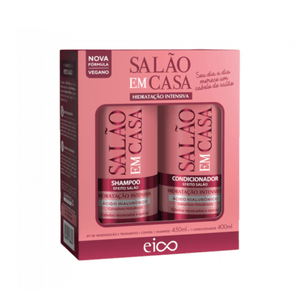 Kit Eico Hidratação Intensiva Shampoo 450ml + Condicionador 400ml Salão em Casa