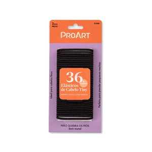 Elástico de Cabelo ProArt Tiny 2mm 36 unidades