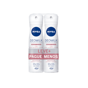 Kit Desodorante Nivea Aerosol  Leve + Pague Menos Milk Sensitive
