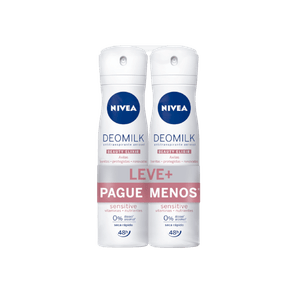 Kit Desodorante Nivea Aero Leve + Pague Menos Milk Sensitive