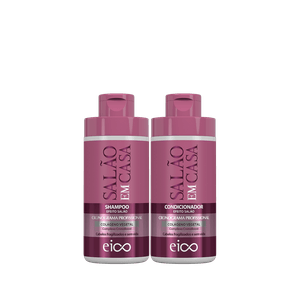 Kit Eico Salão em Casa Cronograma Profissional Shampoo 450ml + Condicionador 450ml