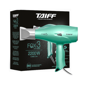 Secador Taiff Fox Ion 3 Soft Green 127V