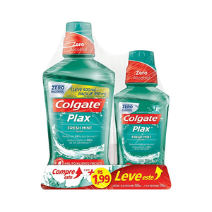 Kit Enxaguante Bucal Colgate Plax Fresh Mint