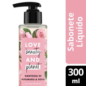 Sabonete Líquido Manteiga de Murumuru & Rosas Caring Moisture Love Beauty and Planet 300ML