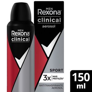 Desodorante Aerosol Rexona Clinical Sport 150ml