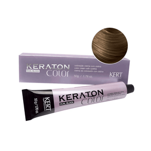 Coloração Keraton Color Dual Block 7.0 Louro Médio 50g