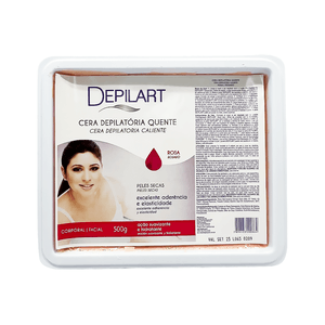 Cera Quente Depilatória Depilart Rosa 500g