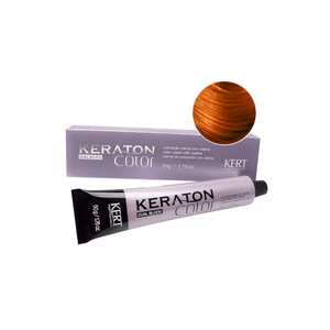 Coloração Keraton Color Dual Block 8.34 Louro Claro Dourado Acobreado 50g