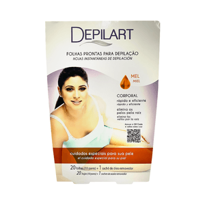 Folhas Prontas Depilart Corporal Mel