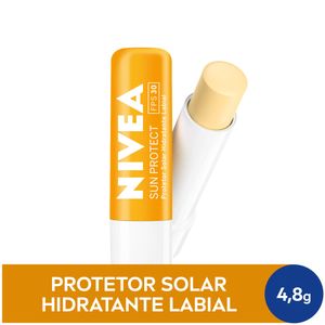 NIVEA Protetor Solar Hidratante Labial Sun Protect Alta Proteção FPS 30 4,8g