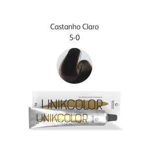 Coloração Unikcolor 5.0 Castanho Claro Gaboni Professional 50g