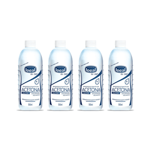 Kit Removedor de Esmalte Ideal com Silicone 500ml 4 unidades