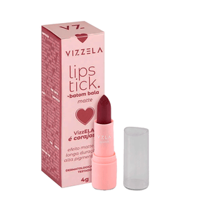 Batom Bala Vizzela Lipstick Cor 02 - Corajosa