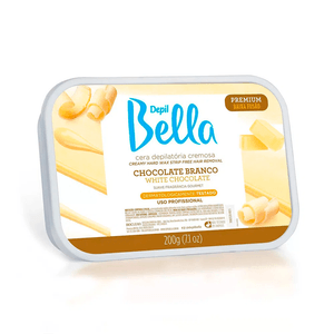 Cera Quente Em Barra Depil Bella Cremosa Chocolate Branco 200g