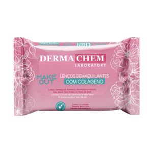 Lenço Demaquilante Dermachem Make Out com Colágeno