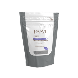 Argila Raavi Corporal e Facial Preta 400g