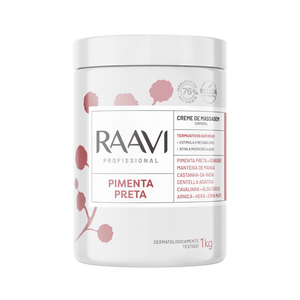 Creme de Massagem Raavi Pimenta Preta 1000g