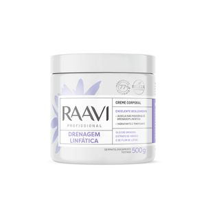 Creme Corporal Raavi Drenagem Linfática 500g