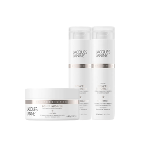 Kit Jacques Janine Power Inforcer Shampoo + Condicionador 240ml + Máscara de Tratamento 80g