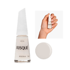 Esmalte Risqué Branco Natural Rendinha