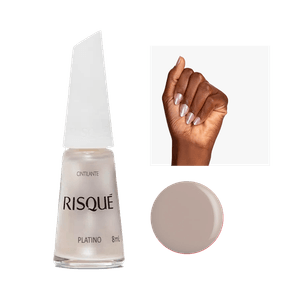 Esmalte Risqué Cintilante Platino