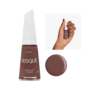 Esmalte Risqué Cremoso Linda, Leve e Nude