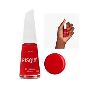 Esmalte Risqué Coloridos Sol Laranja Anima