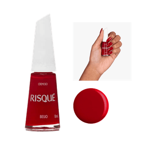 Esmalte Risqué Vermelho Cremoso Beijo