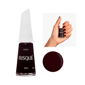 Esmalte Risqué Vermelho Cremoso Rebu